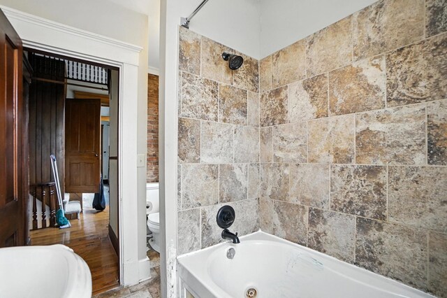 234 Walnut St, Bellevue, KY 41073 - bathroom with toilet and a combined bath / shower with jetted tub
