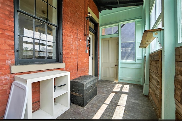 234 Walnut St, Bellevue, KY 41073 - doorway to property featuring a porch and brick siding