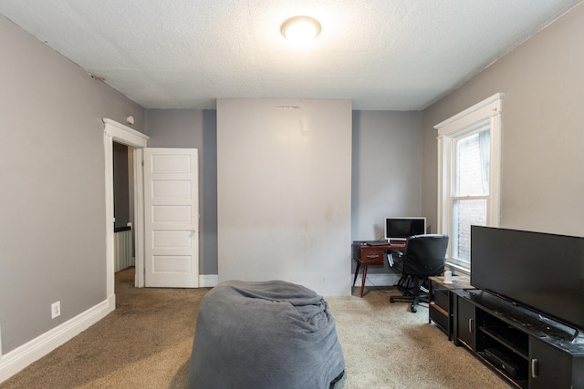 332 W 21st St, Covington, KY 41014 - carpeted home office with a textured ceiling and baseboards