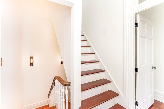 416 E 8th St, Newport, KY 41071 - stairs with wood finished floors and baseboards