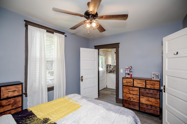 15 21st St, Newport, KY 41071 - bedroom featuring wood finished floors and a ceiling fan