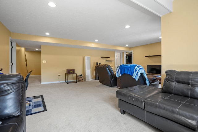 10302 Limerick Cir, Covington, KY 41015 - living area with light colored carpet and recessed lighting