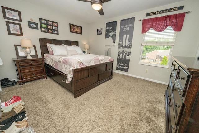 1155 Breckenridge Ln, Hebron, KY 41048 - carpeted bedroom featuring baseboards and ceiling fan