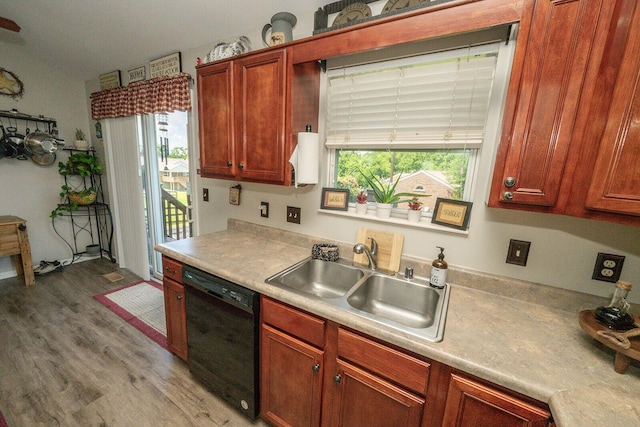 1155 Breckenridge Ln, Hebron, KY 41048 - kitchen with dishwasher, plenty of natural light, light wood-style flooring, and light countertops