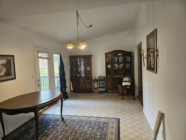 2454 Horton St, Crescent Springs, KY 41017 - dining area featuring a chandelier and light flooring