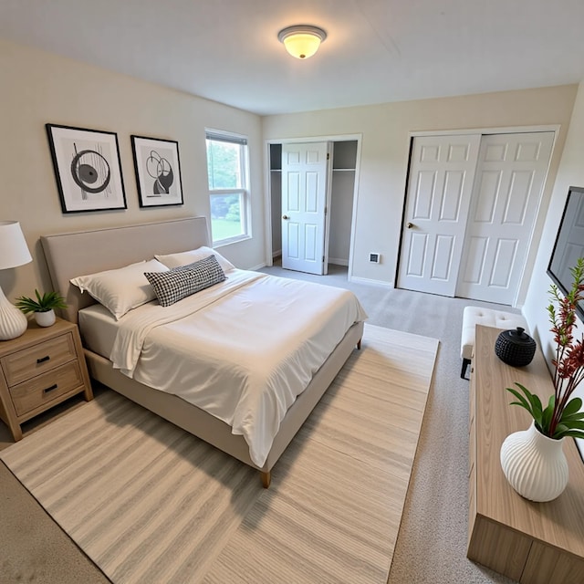 4467 Hackberry Ct, Burlington, KY 41005 - bedroom with two closets and light colored carpet