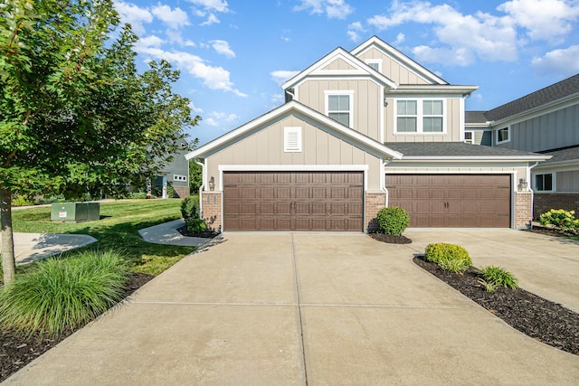 2175 Piazza Rdg, Covington, KY 41017 - craftsman inspired home featuring board and batten siding, driveway, brick siding, and an attached garage