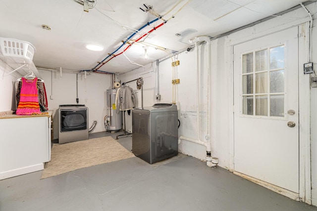65 W Crittenden Ave, Fort Wright, KY 41011 - below grade area with water heater and washing machine and clothes dryer
