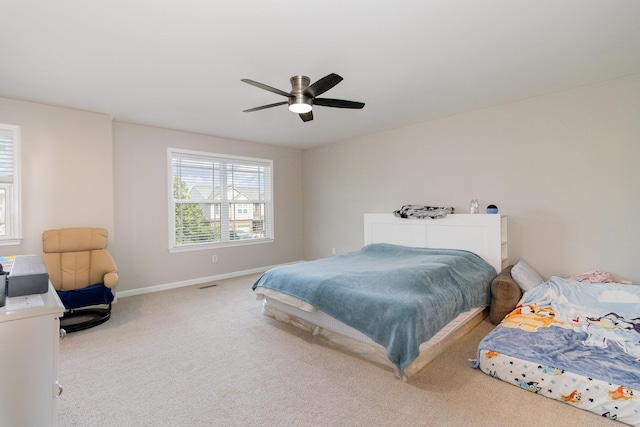 1353 Dominion Trl, Hebron, KY 41048 - carpeted bedroom with baseboards and ceiling fan