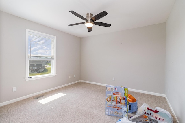 1353 Dominion Trl, Hebron, KY 41048 - playroom with carpet floors and a ceiling fan