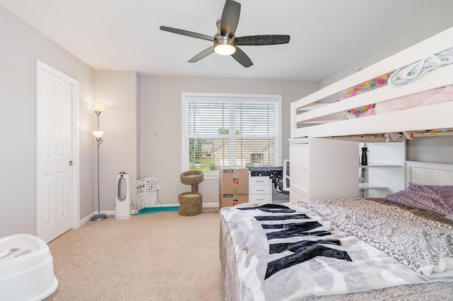 1353 Dominion Trl, Hebron, KY 41048 - carpeted bedroom with baseboards and a ceiling fan