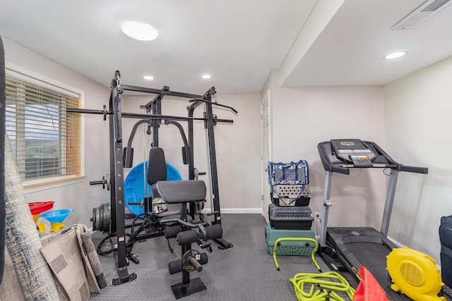 1353 Dominion Trl, Hebron, KY 41048 - workout area with recessed lighting
