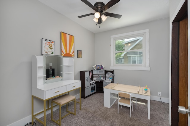 21141/2 Glenway Ave, Covington, KY 41014 - carpeted office with ceiling fan and baseboards