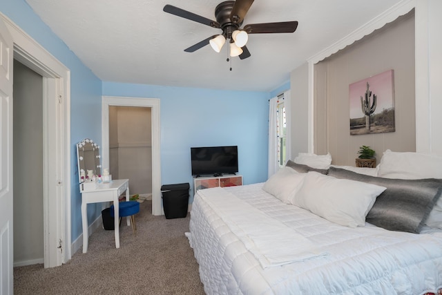 21141/2 Glenway Ave, Covington, KY 41014 - carpeted bedroom with ceiling fan
