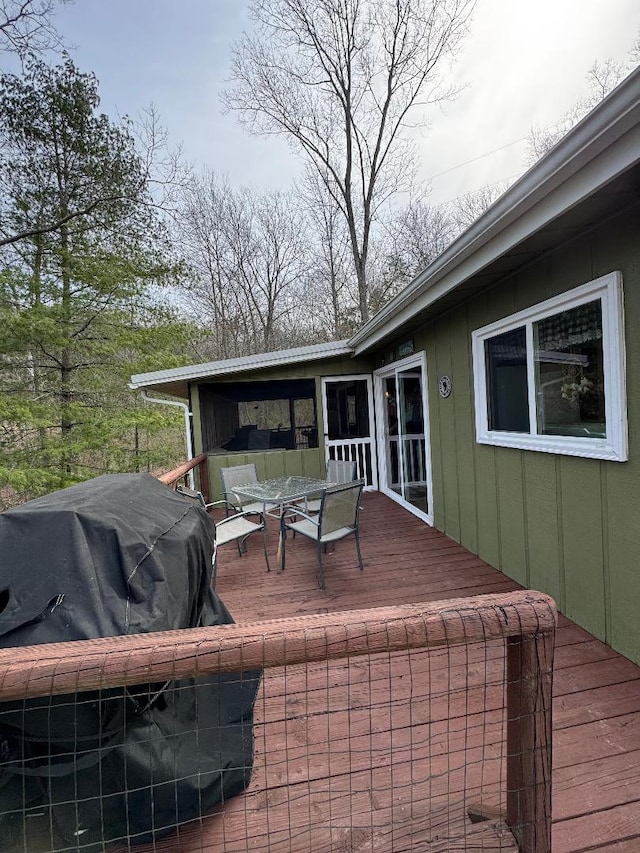 445 Davis Lake Rd # 1, Owenton, KY 40359 - deck with a grill and outdoor dining space