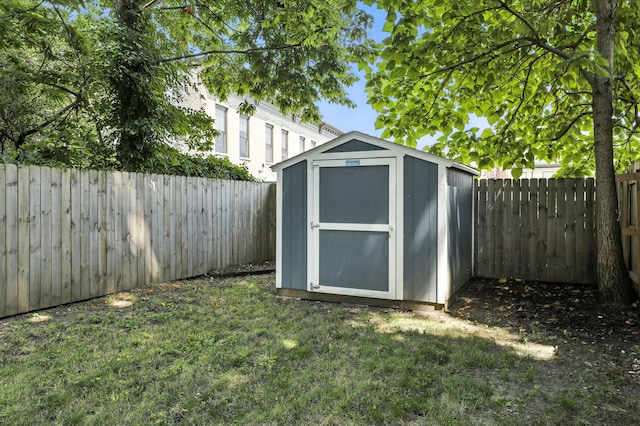 310 W Robbins St, Covington, KY 41011 - view of shed featuring a fenced backyard
