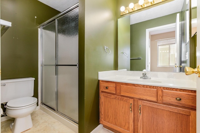 37 Rio Grande Cir Unit 5, Florence, KY 41042 - full bath featuring vanity, a stall shower, and marble finish flooring