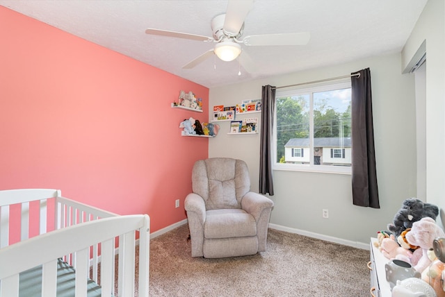 30 Valeside Dr, Covington, KY 41017 - carpeted bedroom with a nursery area and ceiling fan