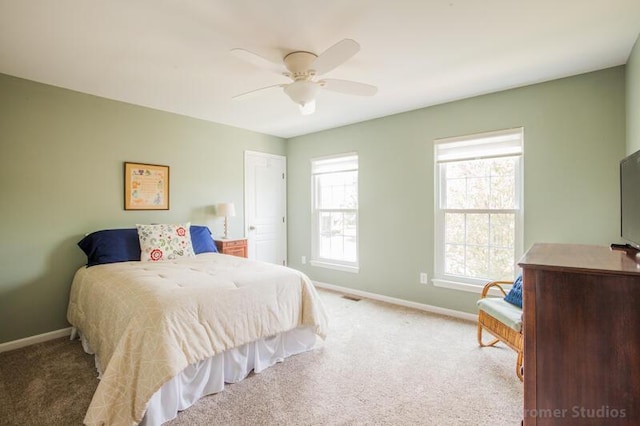 800 Buck Ct, Erlanger, KY 41018 - carpeted bedroom with multiple windows and ceiling fan