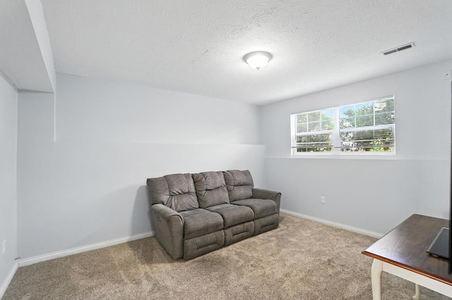 1625 Hogan Ln, Florence, KY 41042 - living area with carpet floors and a textured ceiling
