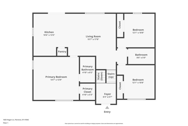 1625 Hogan Ln, Florence, KY 41042 - view of home floor plan