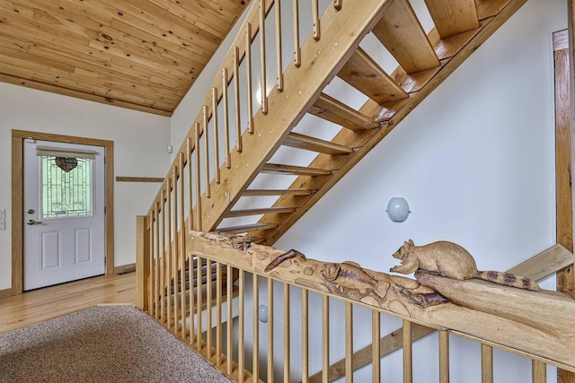 445 Elk Lake Resort Rd Unit 390, Owenton, KY 40359 - entryway with wood finished floors and stairway