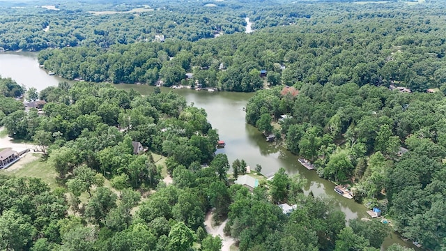 445 Elk Lake Resort Rd Unit 390, Owenton, KY 40359 - drone / aerial view of a nearby body of water and a heavily wooded area