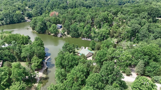 445 Elk Lake Resort Rd Unit 390, Owenton, KY 40359 - aerial view of property and surrounding area featuring a large body of water and a heavily wooded area