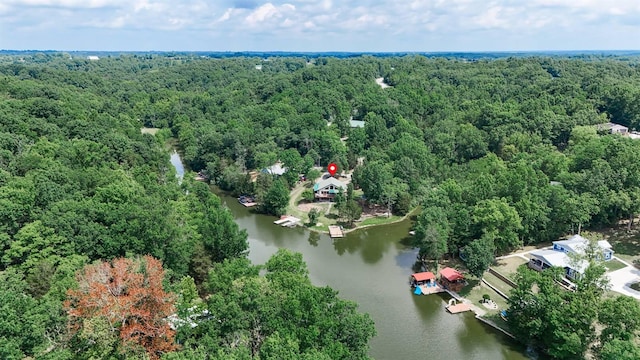 445 Elk Lake Resort Rd Unit 390, Owenton, KY 40359 - bird's eye view of a nearby body of water and a heavily wooded area