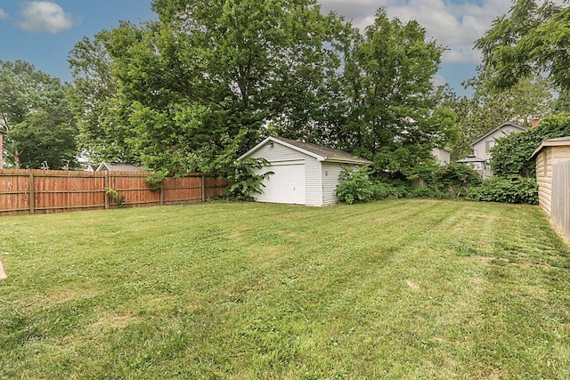 3141 Beech Ave, Covington, KY 41015 - fenced backyard featuring an outbuilding and a detached garage