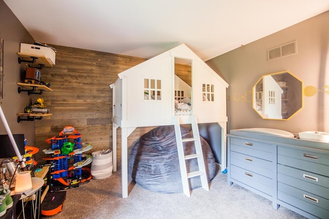 108 Regency Ct, Highland Heights, KY 41076 - carpeted bedroom with wooden walls
