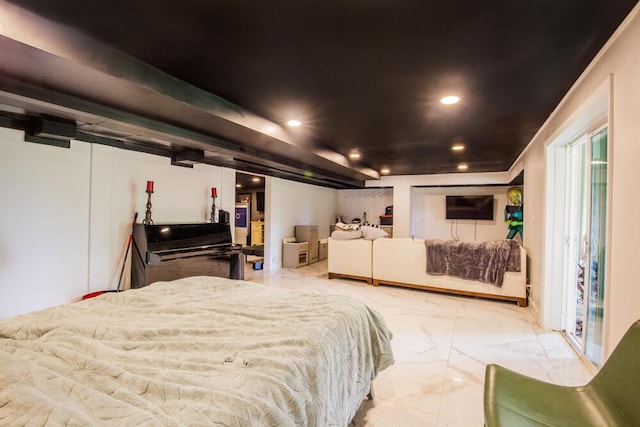 108 Regency Ct, Highland Heights, KY 41076 - bedroom featuring marble finish flooring and recessed lighting