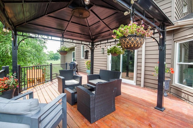 108 Regency Ct, Highland Heights, KY 41076 - wooden terrace featuring an outdoor hangout area and a gazebo