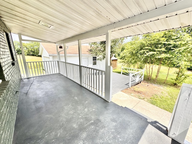 13165 Burns Rd, California, KY 41007 - view of patio featuring an outdoor structure
