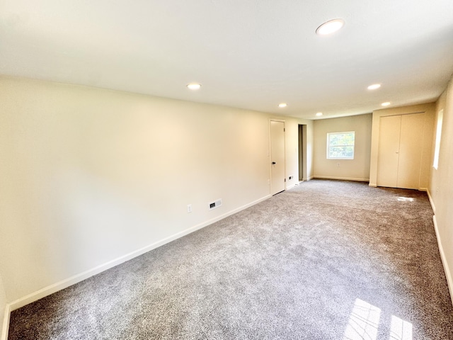 13165 Burns Rd, California, KY 41007 - carpeted empty room with recessed lighting and baseboards