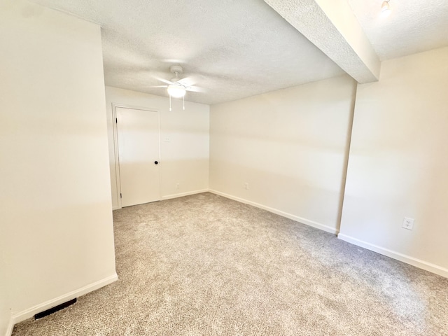 13165 Burns Rd, California, KY 41007 - carpeted spare room featuring a ceiling fan and a textured ceiling