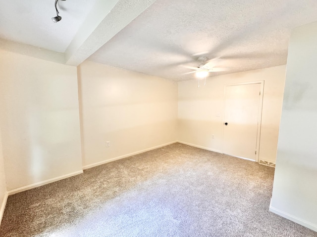 13165 Burns Rd, California, KY 41007 - carpeted empty room featuring a ceiling fan and a textured ceiling