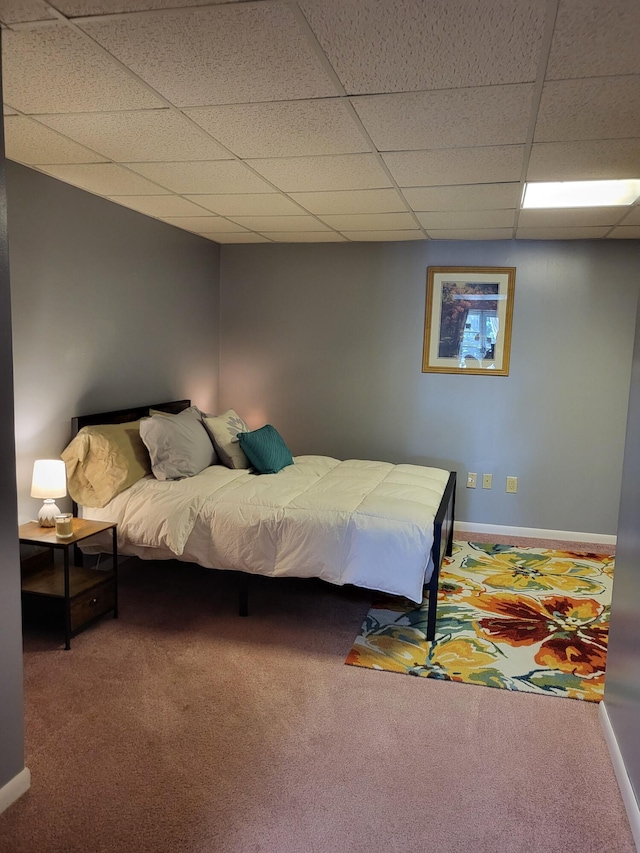 5809 Taylor Mill Rd, Covington, KY 41015 - carpeted bedroom featuring a paneled ceiling