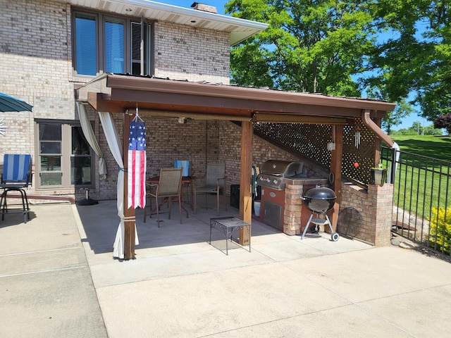 5809 Taylor Mill Rd, Covington, KY 41015 - view of patio / terrace with grilling area and outdoor dining space