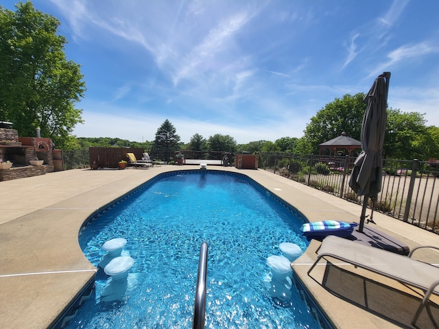 5809 Taylor Mill Rd, Covington, KY 41015 - view of pool featuring a patio area and a diving board