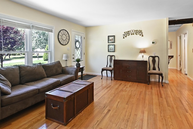 2520 Frank St, Villa Hills, KY 41017 - living room with light wood finished floors and baseboards