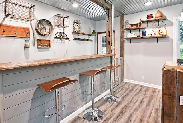2520 Frank St, Villa Hills, KY 41017 - indoor dry bar with wood finished floors and recessed lighting