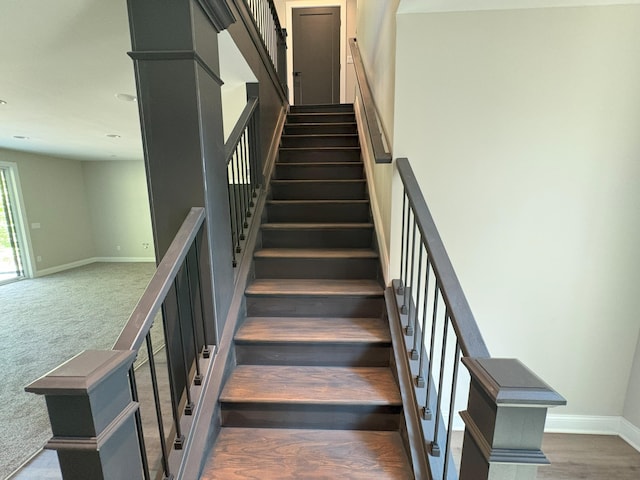 888 Belle Ridge Loop, Bellevue, KY 41073 - stairs featuring baseboards