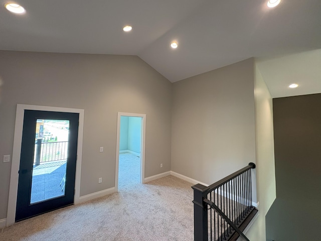 888 Belle Ridge Loop, Bellevue, KY 41073 - carpeted entrance foyer featuring recessed lighting and lofted ceiling