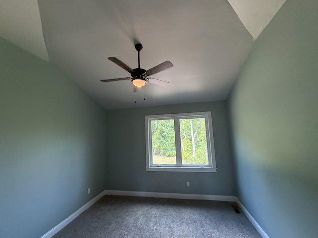 888 Belle Ridge Loop, Bellevue, KY 41073 - spare room with carpet, a ceiling fan, and lofted ceiling
