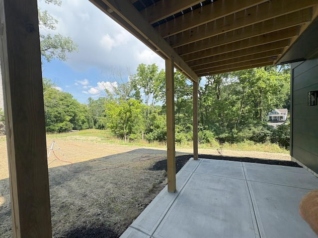 888 Belle Ridge Loop, Bellevue, KY 41073 - view of patio / terrace with a forest view