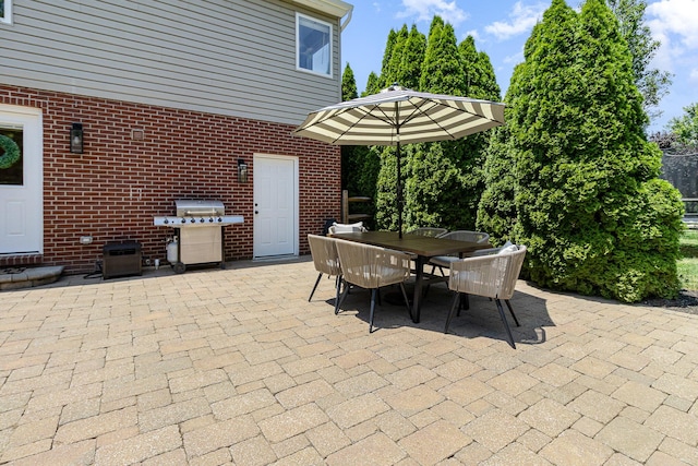 1312 Deer Hollow Ct, Hebron, KY 41048 - view of patio / terrace featuring outdoor dining space and a grill