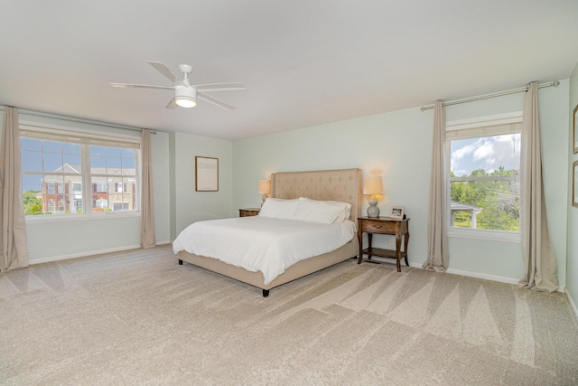 1312 Deer Hollow Ct, Hebron, KY 41048 - carpeted bedroom featuring multiple windows and ceiling fan