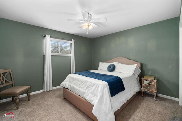 210 Southview Dr, Henderson, TX 75654 - carpeted bedroom featuring baseboards and ceiling fan