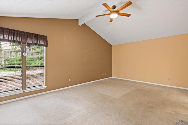 1208 Marigold Ln, Longview, TX 75604 - empty room featuring a ceiling fan, light carpet, and baseboards